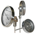 Angeled Bimetal Thermometer